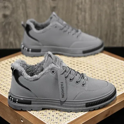 🔥LAST DAY 70% OFF🔥 - Winter Cotton Mans Work Safety Boots Men’s Tooling Boot Outdoor Keep Warm Walking Driving Fashion Casual Shoes Wear-resistant