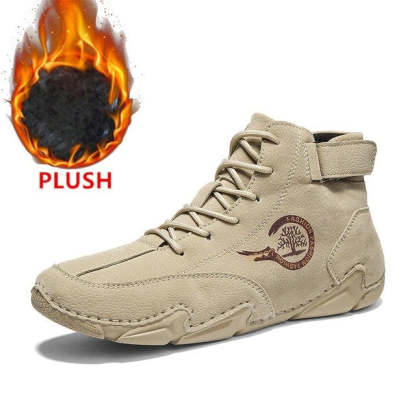 ⏰Promotion - 70% OFF🔥Suede Winter Ankle Boots For Men Leisure Orthopedic Shoes - Proven Plantar Fasciitis, Foot and Heel Pain Relief