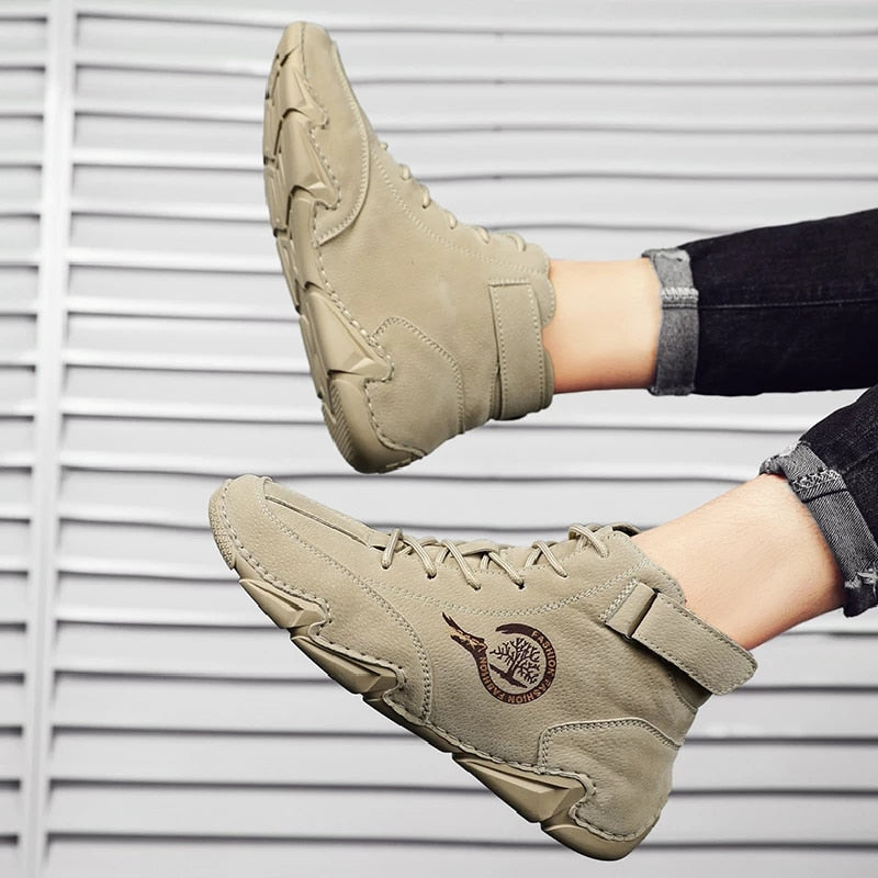 ⏰Promotion - 70% OFF🔥Suede Winter Ankle Boots For Men Leisure Orthopedic Shoes - Proven Plantar Fasciitis, Foot and Heel Pain Relief
