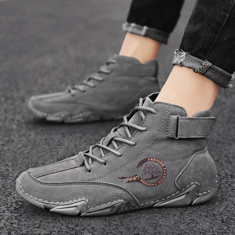 ⏰Promotion - 70% OFF🔥Suede Winter Ankle Boots For Men Leisure Orthopedic Shoes - Proven Plantar Fasciitis, Foot and Heel Pain Relief
