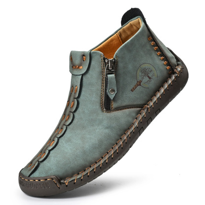 ⏰Promotion - 70% OFF🔥Women's Casual Fashion Non-slip Leather Medieval Slip-on Boots - Proven Plantar Fasciitis, Foot and Heel Pain Relief