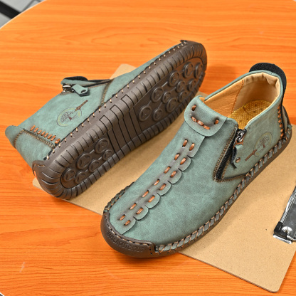 ⏰Promotion - 70% OFF🔥Women's Casual Fashion Non-slip Leather Medieval Slip-on Boots - Proven Plantar Fasciitis, Foot and Heel Pain Relief