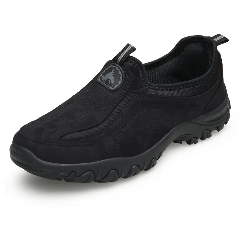 (⏰Limited Time Sale 70% OFF) Men's Orthopedic Slip-On Shoes, Lightweight Comfortable Wide Toe Walking Shoes