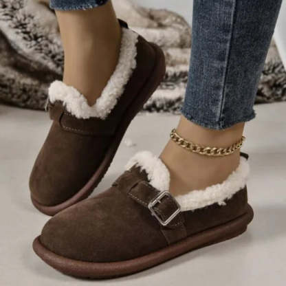 🌸🎉 Promotion - 70% OFF! ✨💫Women's Plush Round Toe Slip-On Flats - Proven Plantar Fasciitis, Foot and Heel Pain Relief