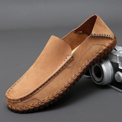 🔥Last Day 70% OFF ⏰Men's Genuine Leather  Comfortable Lightweight Non-Slip Orthopedic Shoes - Proven Plantar Fasciitis, Foot and Heel Pain Relief