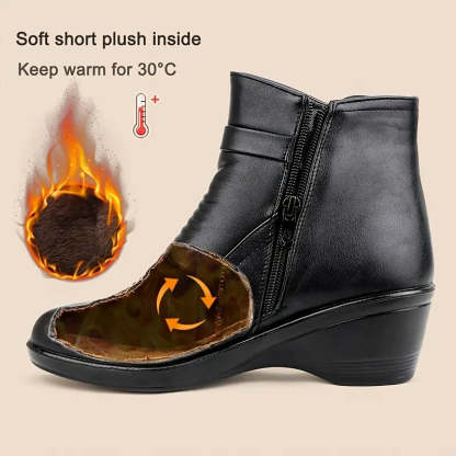 ⏰Promotion - 70% OFF🔥Women's Side Zipper Platform Bowknot Boots - Proven Plantar Fasciitis, Foot and Heel Pain Relief