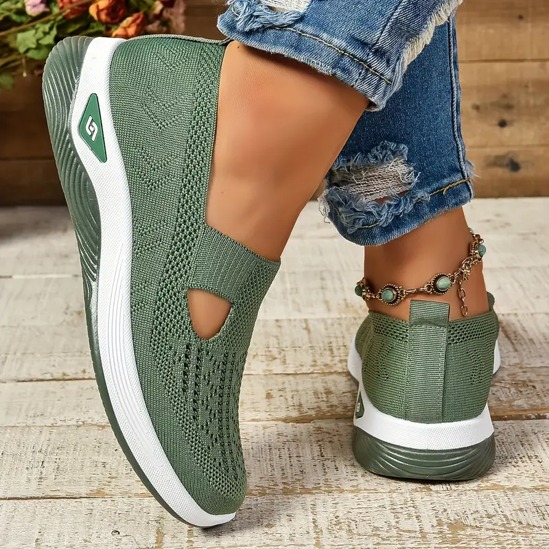 🔥Last Day Promotion 70% OFF⏰ Women's comfortable breathable knitted sneakers - Proven Plantar Fasciitis, Foot and Heel Pain Relief