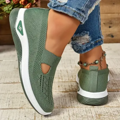 🔥Last Day Promotion 70% OFF⏰ Women's comfortable breathable knitted sneakers - Proven Plantar Fasciitis, Foot and Heel Pain Relief