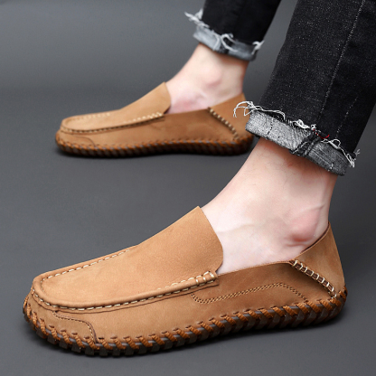 🔥Last Day 70% OFF ⏰Men's Genuine Leather  Comfortable Lightweight Non-Slip Orthopedic Shoes - Proven Plantar Fasciitis, Foot and Heel Pain Relief