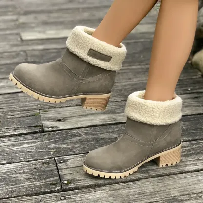 🔥Last Day 70% OFF ⏰Women's Soft Waterproof Wool Lining Boots - Proven Plantar Fasciitis, Foot and Heel Pain Relief