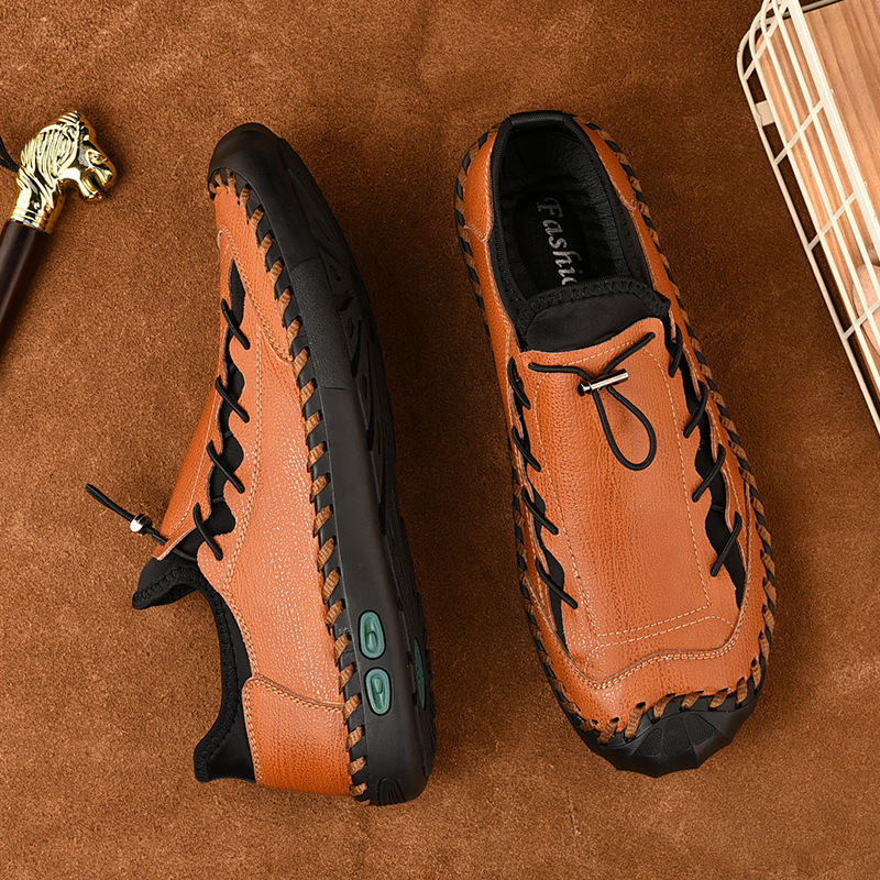 ⏰Big Sale Up To 70%🔥Men's Genuine Leather Fashionable Comfortable Lightweight Non-slip Loafers