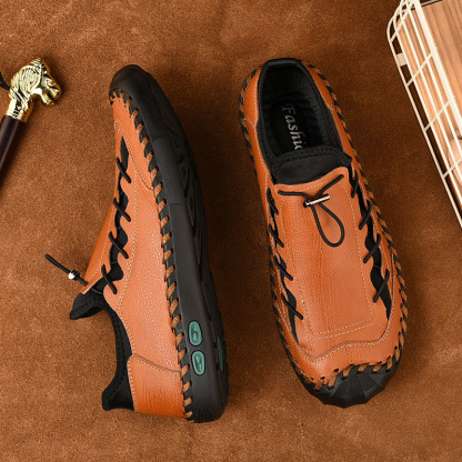 ⏰Big Sale Up To 70%🔥Men's Genuine Leather Fashionable Comfortable Lightweight Non-slip Loafers
