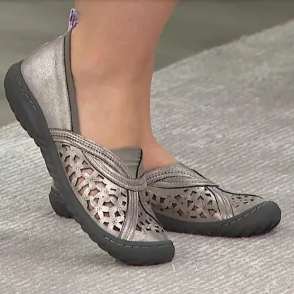 🔥Last Day 50% OFF ⏰Hole Embroidered Toe Cap Casual Women's Shoes - Proven Plantar Fasciitis, Foot and Heel Pain Relief