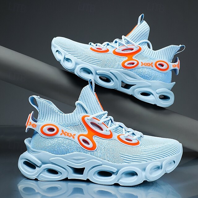 🔥Hot Sale🎁--50% OFF🎉Men's Futuristic Sneakers, High-Tech Design with Flexible Mesh Upper and Unique Bubble Sole, Ideal for Urban Style and Casual Outings