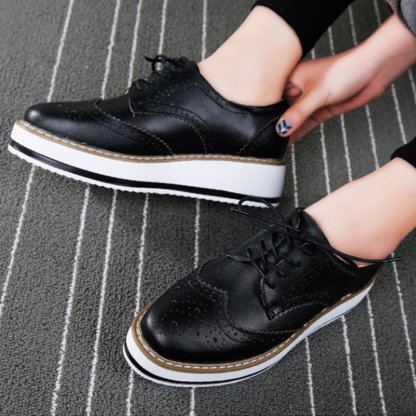 🔥Last Day 50% OFF ⏰Brogue Platform Comfortable Orthopedic Shoes - Proven Plantar Fasciitis, Foot and Heel Pain Relief