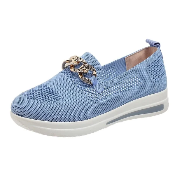 🔥Last Day 50% OFF ⏰Women's Woven Breathable Casual Wedge Sneakers - Proven Plantar Fasciitis, Foot and Heel Pain Relief