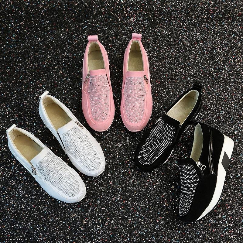 🔥On This Week Sale 70% OFF🔥Women's casual platform zipper sneakers, Comfy Orthopedic Walking Shoes - Proven Plantar Fasciitis, Foot and Heel Pain Relief