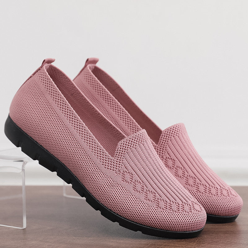 🔥Last Day 70% OFF ⏰Women's Stylish Knit Mesh Slip-on Sneakers - Proven Plantar Fasciitis, Foot and Heel Pain Relief