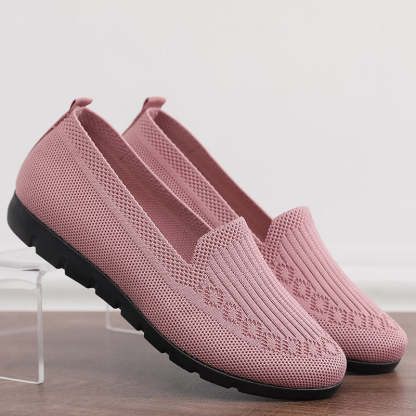 🔥Last Day 70% OFF ⏰Women's Stylish Knit Mesh Slip-on Sneakers - Proven Plantar Fasciitis, Foot and Heel Pain Relief
