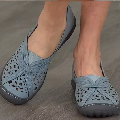 🔥Last Day 50% OFF ⏰Hole Embroidered Toe Cap Casual Women's Shoes - Proven Plantar Fasciitis, Foot and Heel Pain Relief