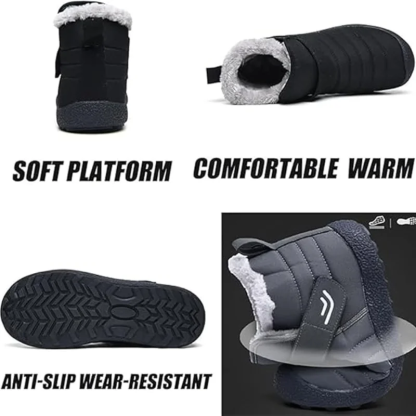 🔥Limited Time 50% Discount Event🔥  Men's Winter Warm Waterproof Non-slip Velcro Cotton Shoes Wide Toe Orthopedic Arch Support Slip-on Cotton Shoes