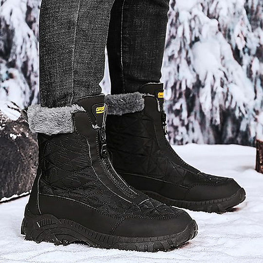 (⏰Limited Time 50% Discount Event) Men's Winter Warm Wide Toe Orthopedic Arch Support Snow Boots Waterproof Non-slip Anti-puncture Work Boots