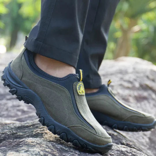(⏰Limited Time Sale 70% OFF) Men's Orthopedic Slip-On Shoes, Lightweight Comfortable Wide Toe Walking Shoes