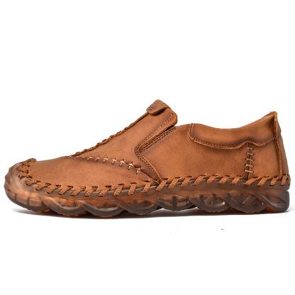 ⏰Big Sale Up To 70%🔥Men Lightweight Non-slip Handmade Shoes Orthopedic Leather Shoes - Relaxes Muscles And Relieves Fatigue