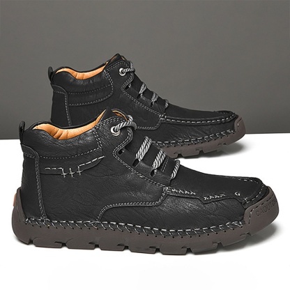 ⏰Big Sale Up To 70%🔥Men's Hand-Sewn Wear-Resistant Waterproof Cowhide Orthopedic Shoes - Effectively Relieves Fatigue And Relaxes Muscles