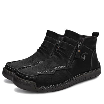(🎅🎁CHRISTMAS SALE - 70% OFF)Men's Hand-sewn Cowhide Boots Comfortable Waterproof And Non-slip