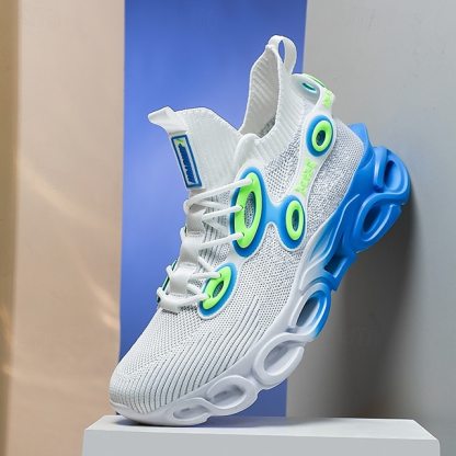 🔥Hot Sale🎁--50% OFF🎉Men's Futuristic Sneakers, High-Tech Design with Flexible Mesh Upper and Unique Bubble Sole, Ideal for Urban Style and Casual Outings