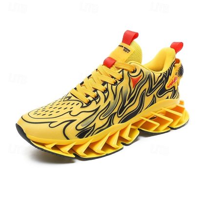 ⏰Promotion - 70% OFF🔥Men's Neon Wave Design Breathable Upper and Cushioned Sole Orthopedic Sneaker
