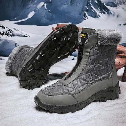 (⏰Limited Time 50% Discount Event) Men's Winter Warm Wide Toe Orthopedic Arch Support Snow Boots Waterproof Non-slip Anti-puncture Work Boots