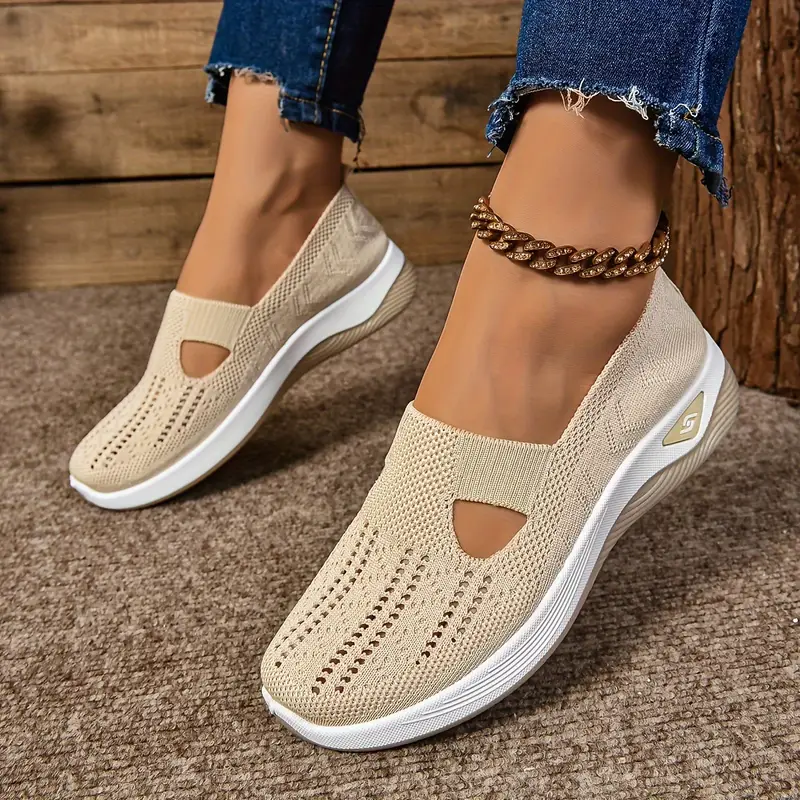 🔥Last Day Promotion 70% OFF⏰ Women's comfortable breathable knitted sneakers - Proven Plantar Fasciitis, Foot and Heel Pain Relief