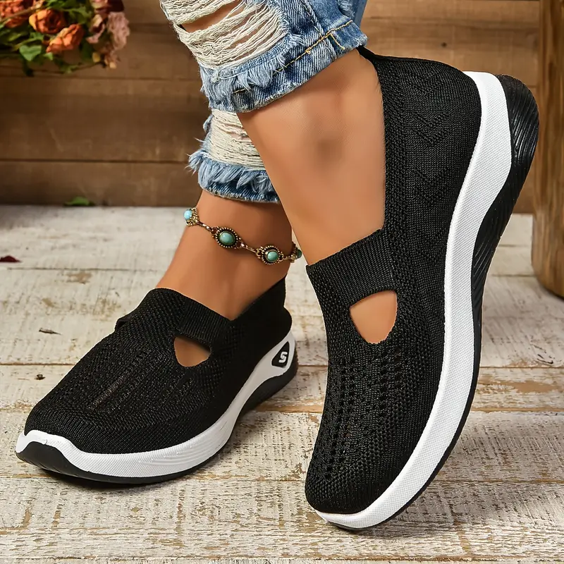 🔥Last Day Promotion 70% OFF⏰ Women's comfortable breathable knitted sneakers - Proven Plantar Fasciitis, Foot and Heel Pain Relief