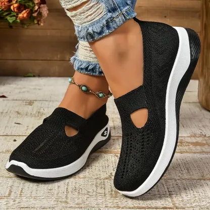🔥Last Day Promotion 70% OFF⏰ Women's comfortable breathable knitted sneakers - Proven Plantar Fasciitis, Foot and Heel Pain Relief