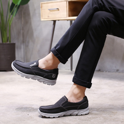 ⏰Last Day! 70% OFF 🔥Men's Good arch support & Easy to put on and take off & Breathable and light & Non-slip Shoes - Best Walking Shoes for Middle Aged People 