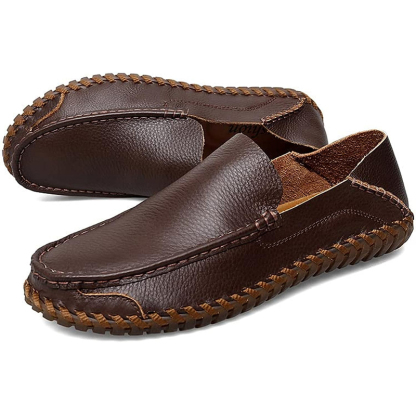 🔥Last Day 70% OFF ⏰Men's Genuine Leather  Comfortable Lightweight Non-Slip Orthopedic Shoes - Proven Plantar Fasciitis, Foot and Heel Pain Relief