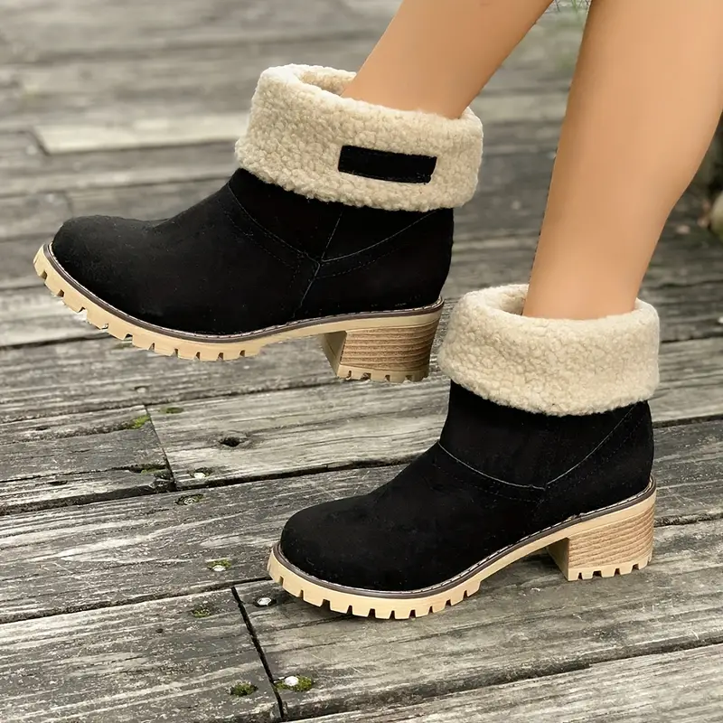 🔥Last Day 70% OFF ⏰Women's Soft Waterproof Wool Lining Boots - Proven Plantar Fasciitis, Foot and Heel Pain Relief