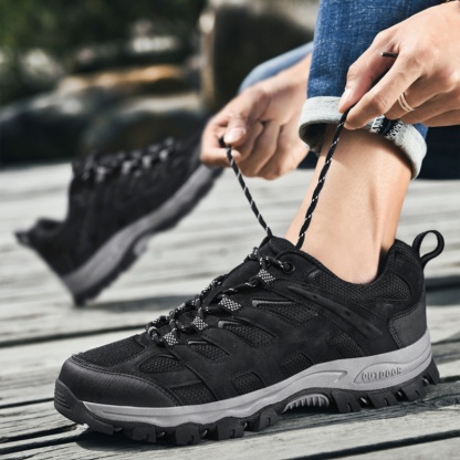 ⏰Promotion - 70% OFF🔥Men's All-Terrain Waterproof Lightweight Hiking Shoes Orthopedic Work Shoes