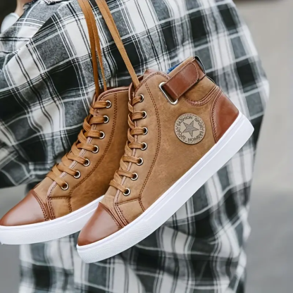 🔥Last Day Sale 70% OFF🔥Men's High Top Skate Shoes - Breathable Sneakers with Platform