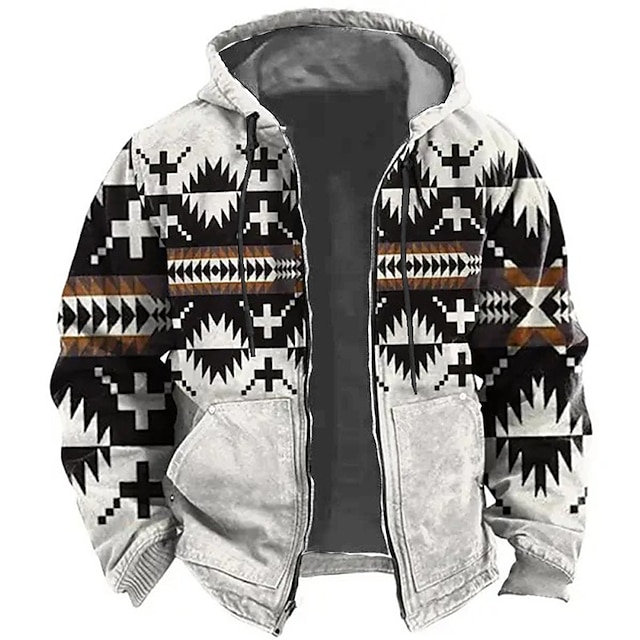 Men's Tribal Graphic Prints Hoodie Sweatshirt 