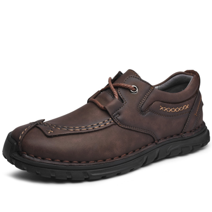 ⏰Promotion - 70% OFF🔥Men‘s Genuine Leather Orthopedic Walking Shoes - Podiatrist Approved Style Recommended