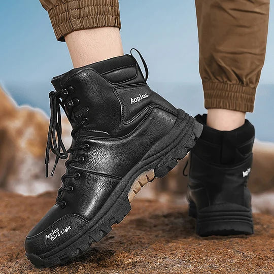 ⏰Promotion - 50% OFF🔥Men's Waterproof Non-slip Anti-puncture Hiking Boots Ankle Support Wide Toe Arch Support Orthopedic Work Boots