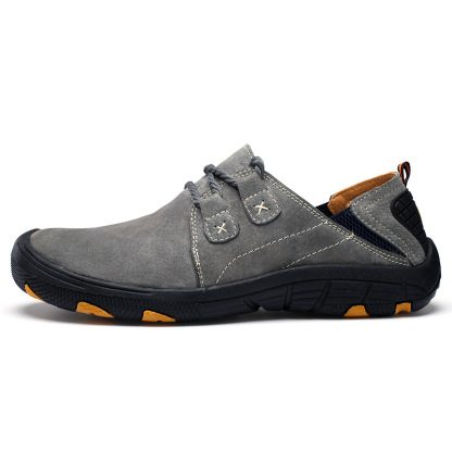 ⏰LIMITED SALE 70% OFF🔥Men's Genuine Leather Outdoor Wear Resistant Non-slip Hiking Shoes - For 20+ Mobility Disorders and Foot Conditions
