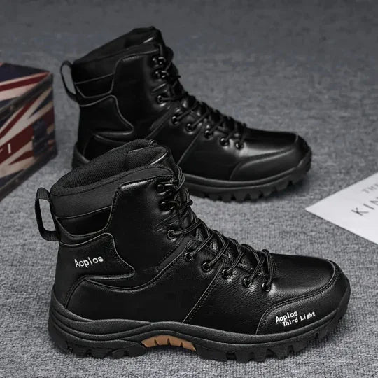 ⏰Promotion - 50% OFF🔥Men's Waterproof Non-slip Anti-puncture Hiking Boots Ankle Support Wide Toe Arch Support Orthopedic Work Boots