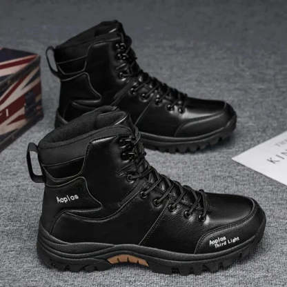 ⏰Promotion - 50% OFF🔥Men's Waterproof Non-slip Anti-puncture Hiking Boots Ankle Support Wide Toe Arch Support Orthopedic Work Boots