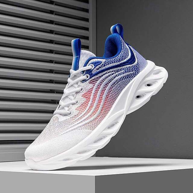🔥Hot Sale🎁--50% OFF🎉Men's Classic Knit Sneakers with Wave Sole - Comfortable and Breathable, Perfect for Casual Wear