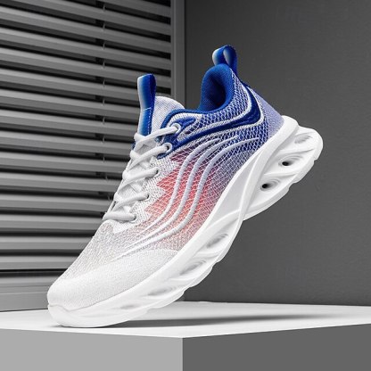 🔥Hot Sale🎁--50% OFF🎉Men's Classic Knit Sneakers with Wave Sole - Comfortable and Breathable, Perfect for Casual Wear