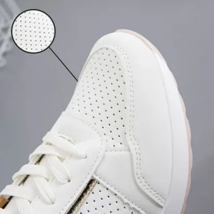 Orthopedic New Women Sneakers Lace-up Wedge Sport Design